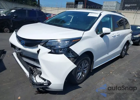 2025 Toyota Sienna Le из США, поврежденный, VIN 5TDBSKFCXSS160581